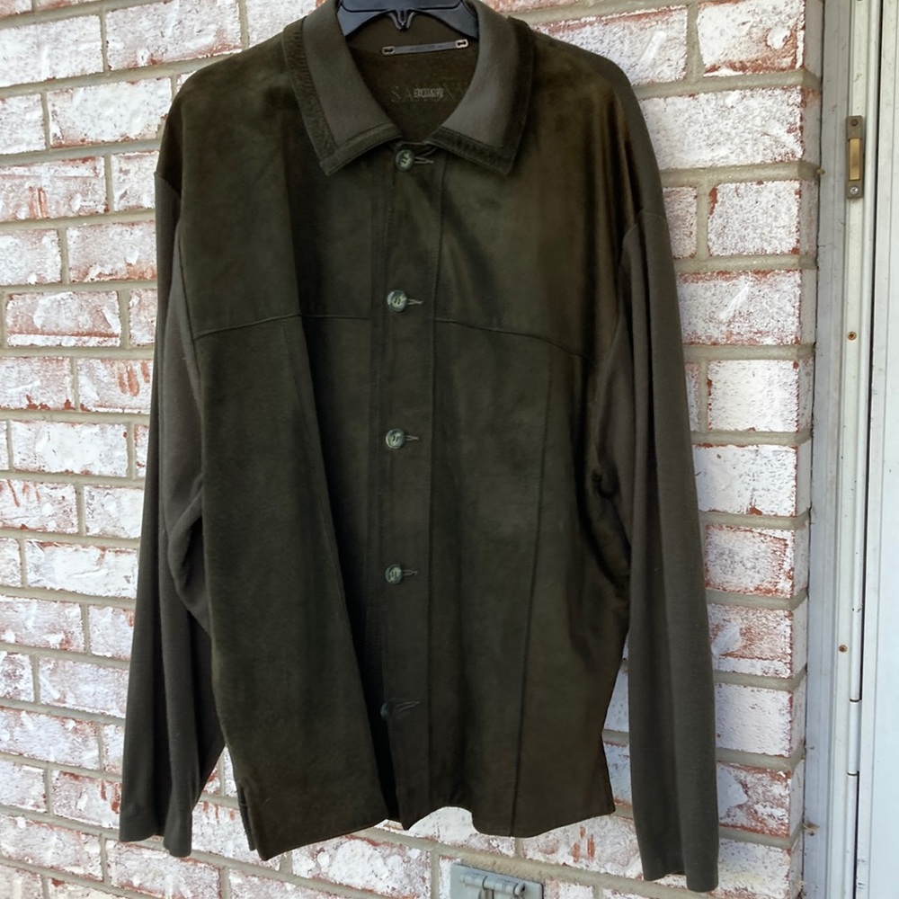 COPY - Mens suede front Oliver color, silk body and sleeves
